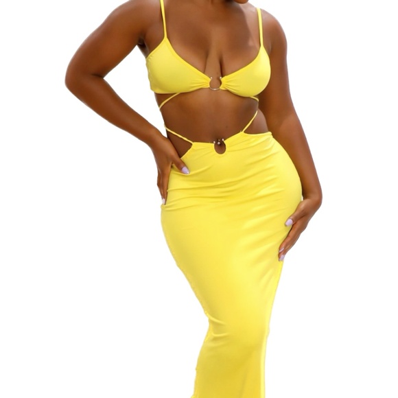 Golden Hour Strappy Maxi Skirt Set - Picture 3 of 5